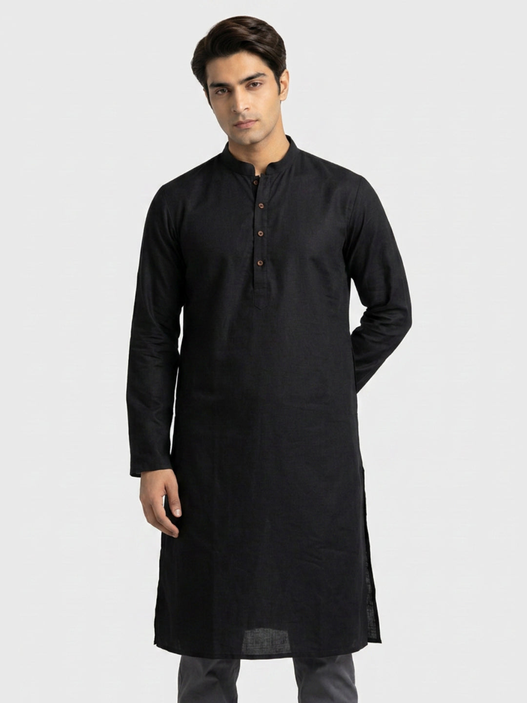 Sanman Ethnix By Raymond Orange Kurta