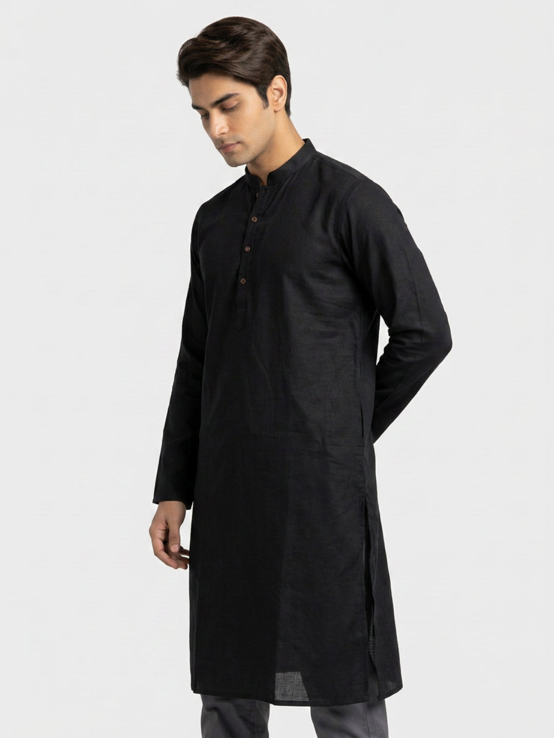 Sanman Ethnix By Raymond Orange Kurta