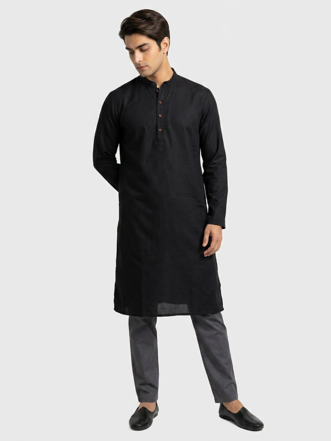 Sanman Ethnix By Raymond Orange Kurta