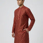 Sanman Ethnix By Raymond Orange Kurta
