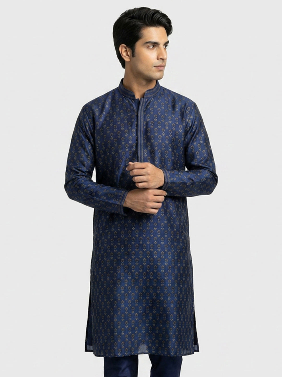 Sanman Ethnix By Raymond Orange Kurta