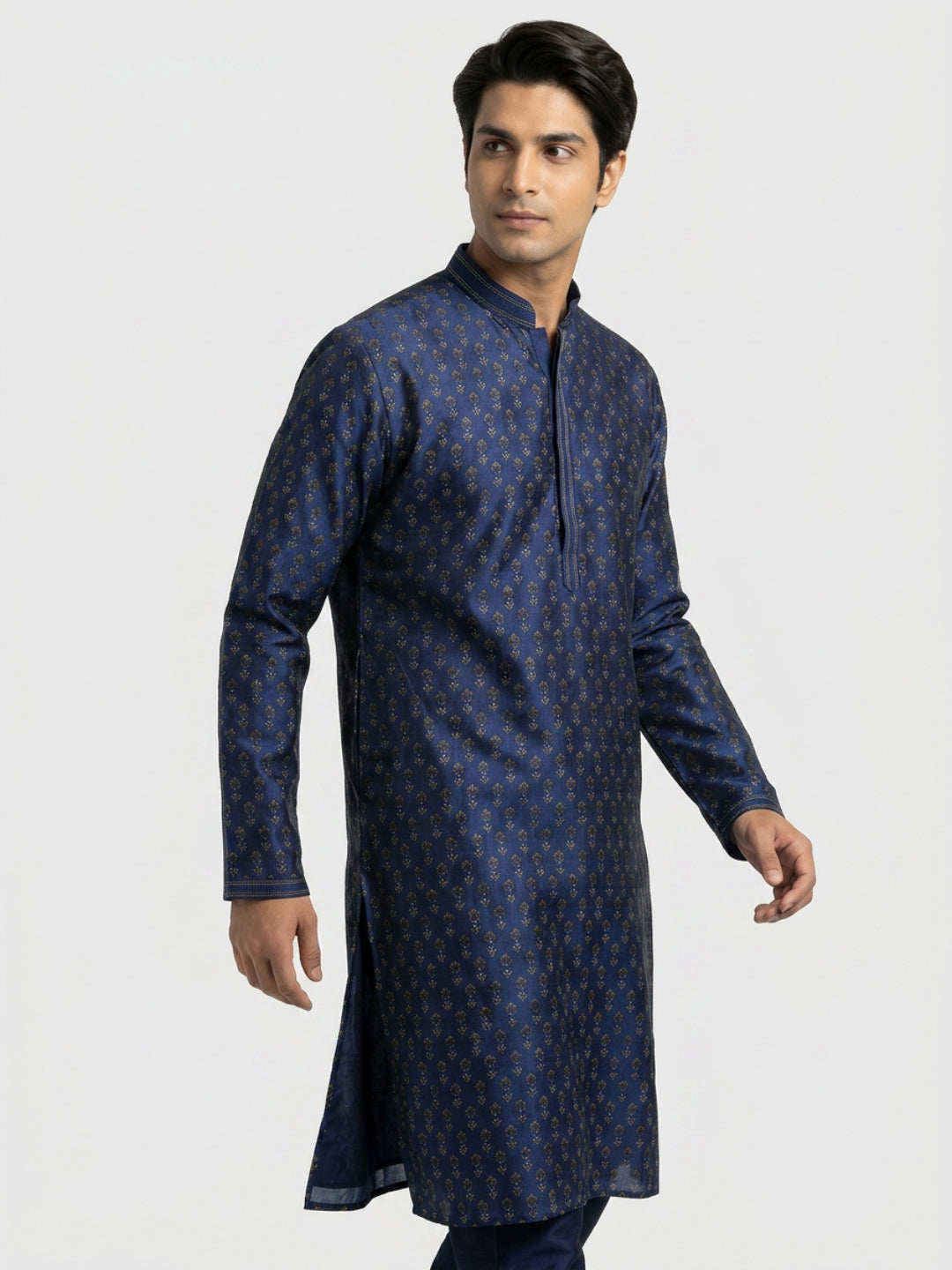 Sanman Ethnix By Raymond Orange Kurta