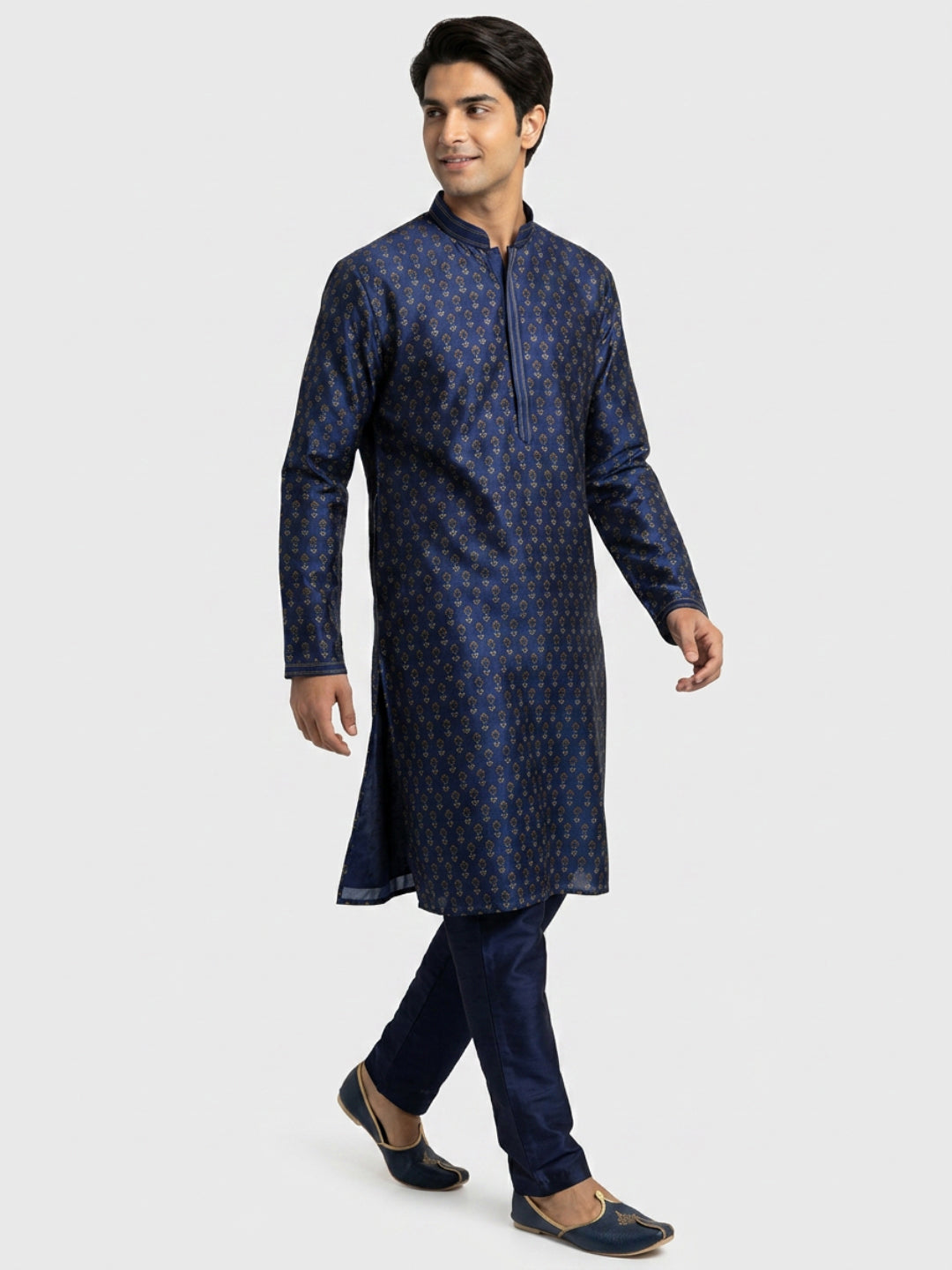 Sanman Ethnix By Raymond Orange Kurta