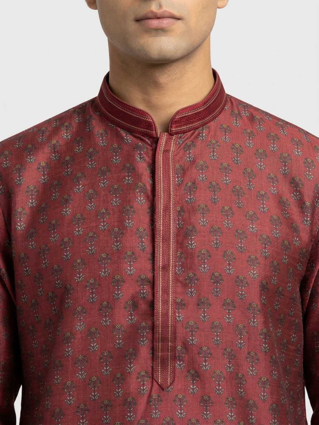 Sanman Ethnix By Raymond Orange Kurta