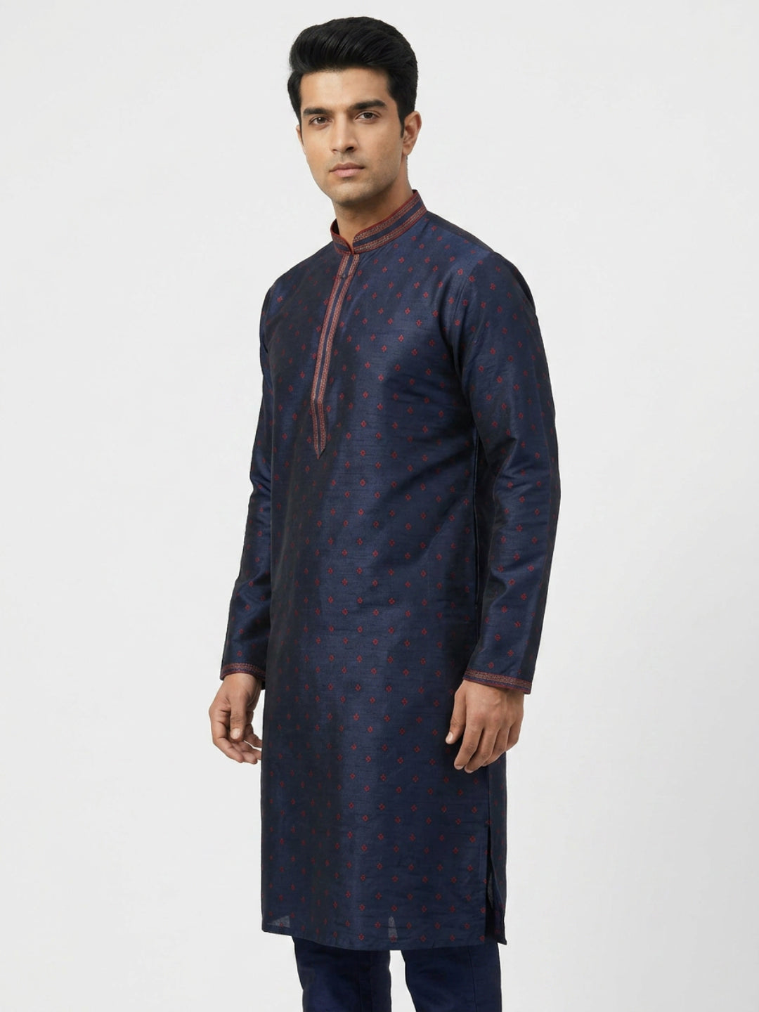 Sanman Ethnix By Raymond Orange Kurta