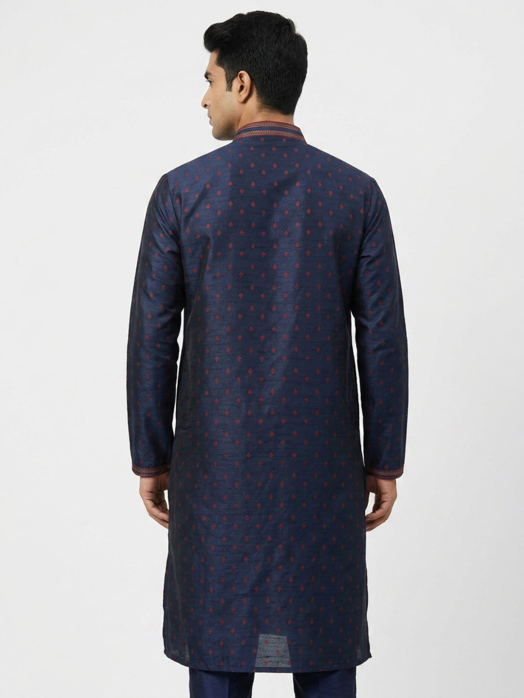 Sanman Ethnix By Raymond Orange Kurta