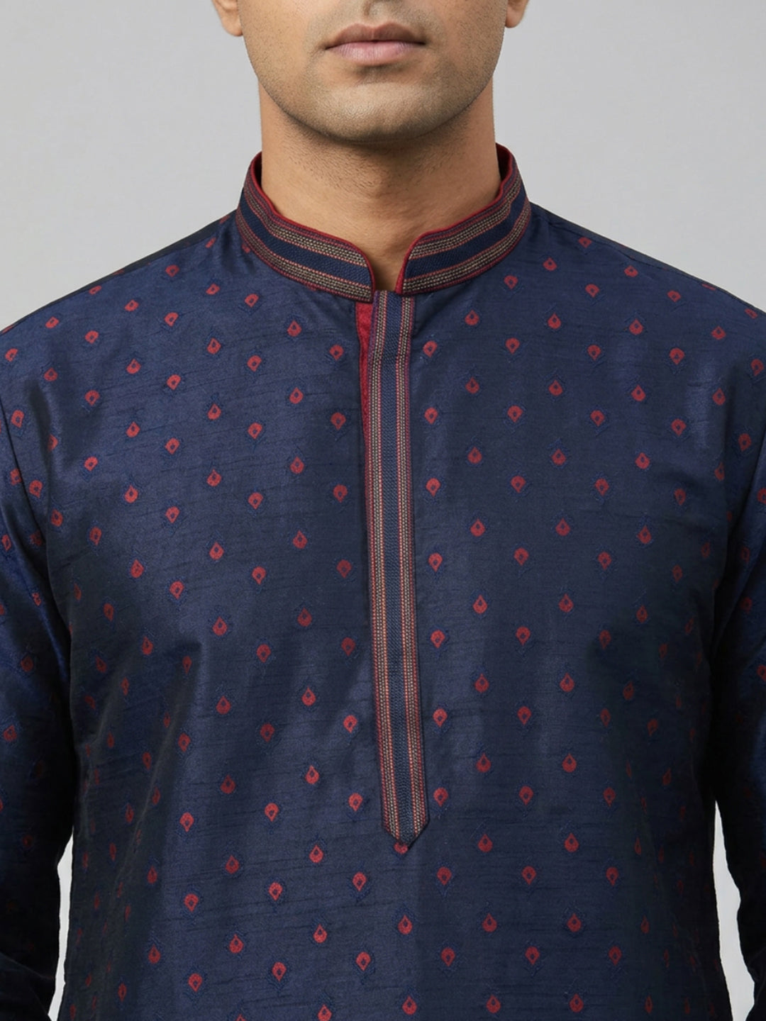 Sanman Ethnix By Raymond Orange Kurta