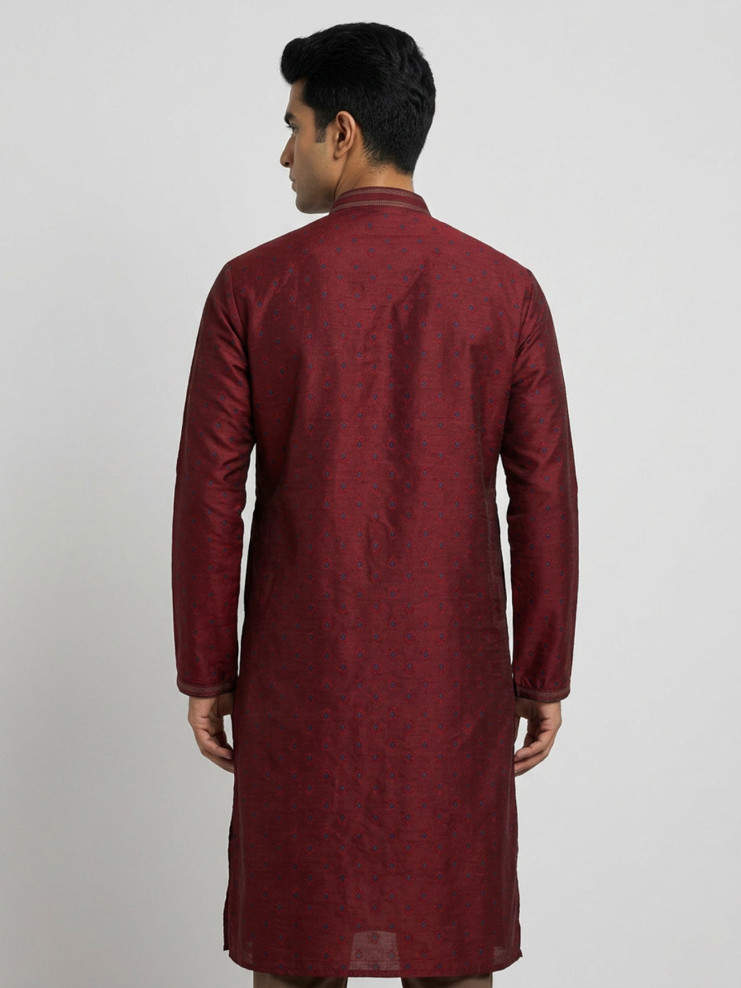 Sanman Ethnix By Raymond Orange Kurta