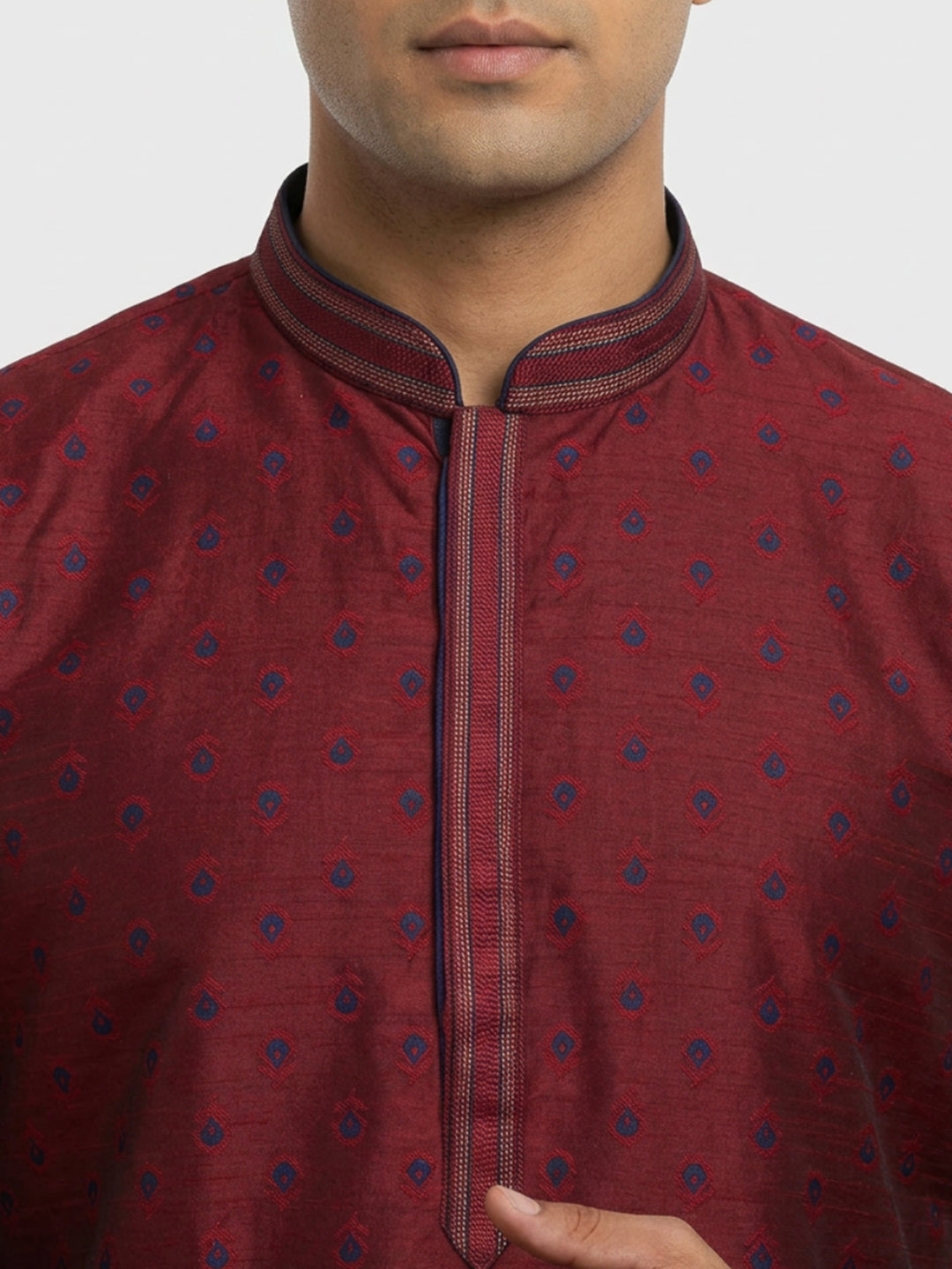 Sanman Ethnix By Raymond Orange Kurta