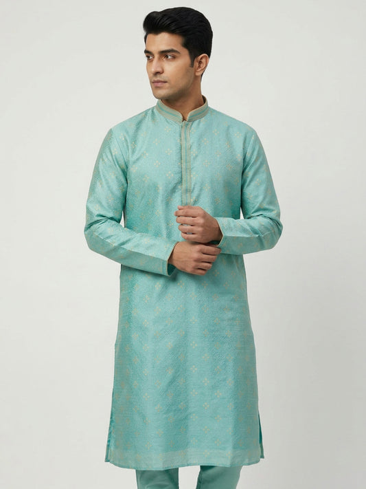 Sanman Ethnix By Raymond Orange Kurta