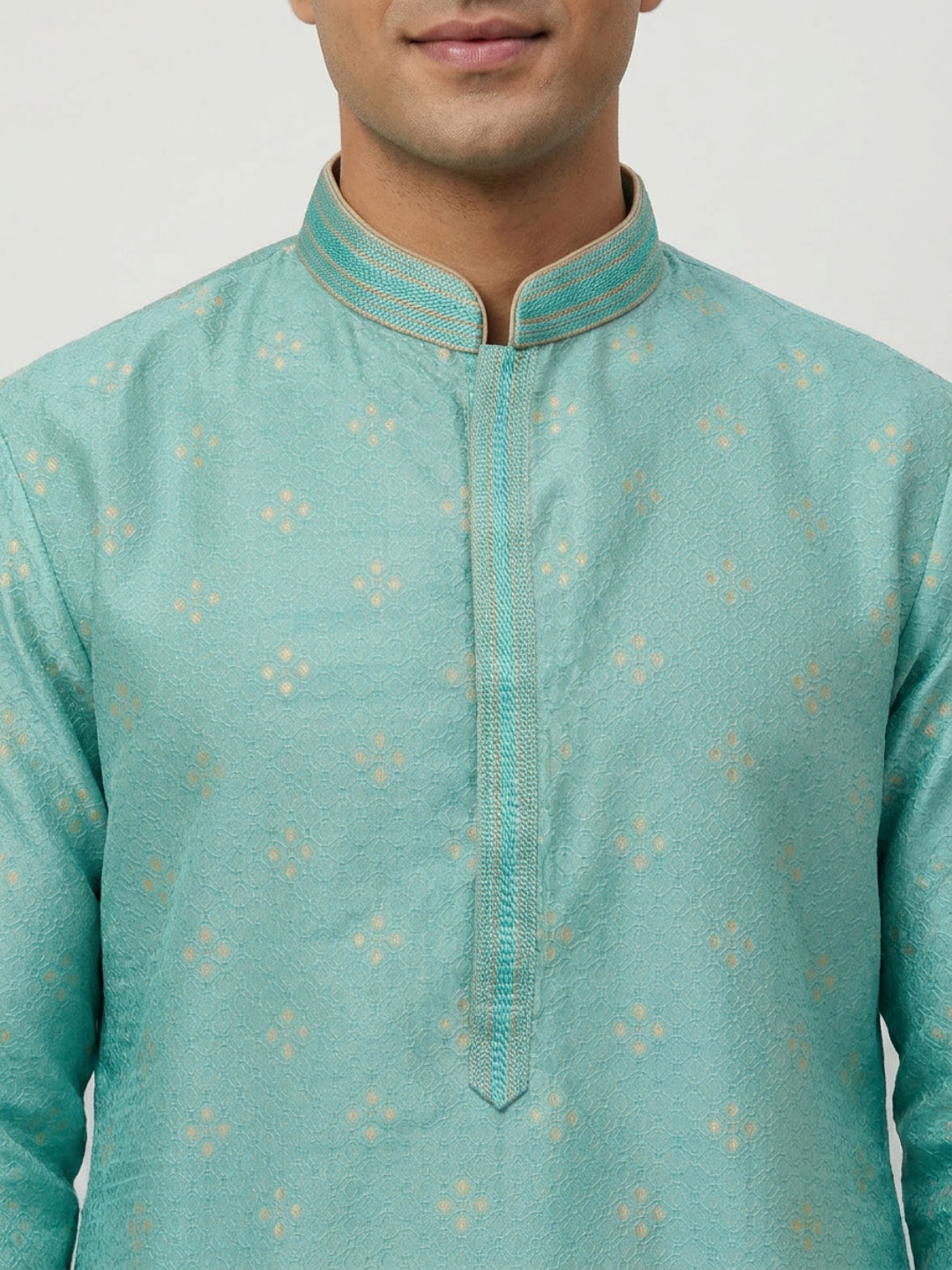 Sanman Ethnix By Raymond Orange Kurta