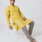 Sanman Ethnix By Raymond Orange Kurta