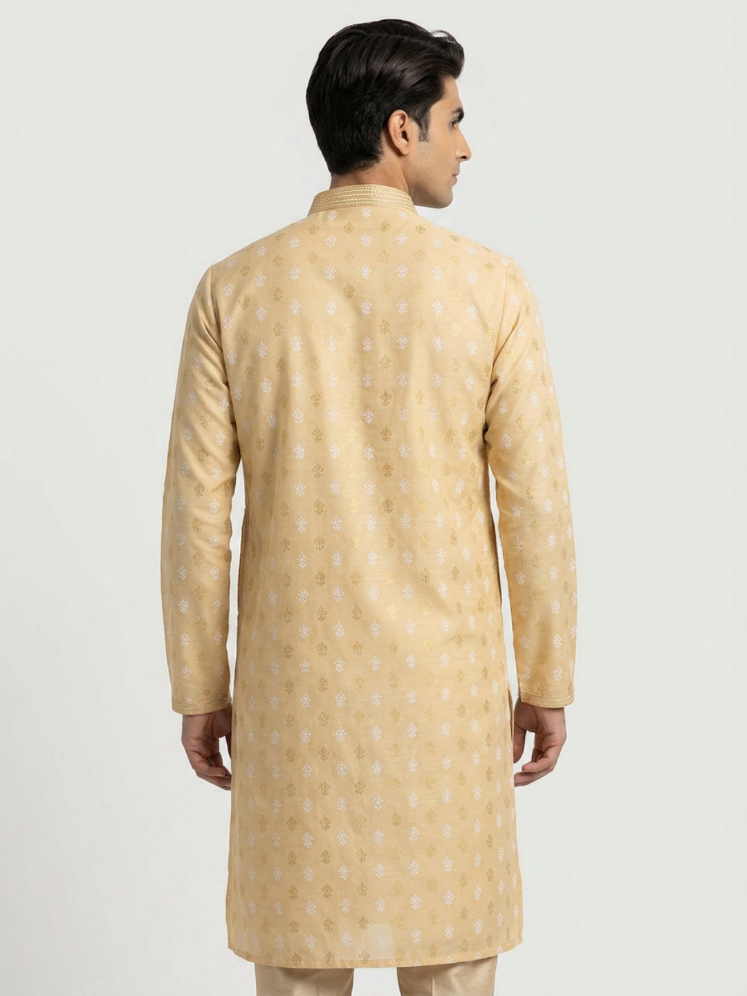 Sanman Ethnix By Raymond Orange Kurta
