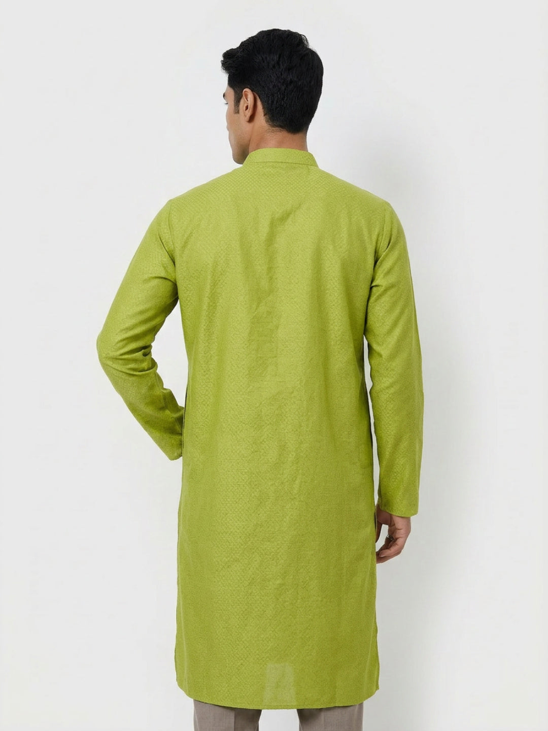 Sanman Ethnix By Raymond Orange Kurta