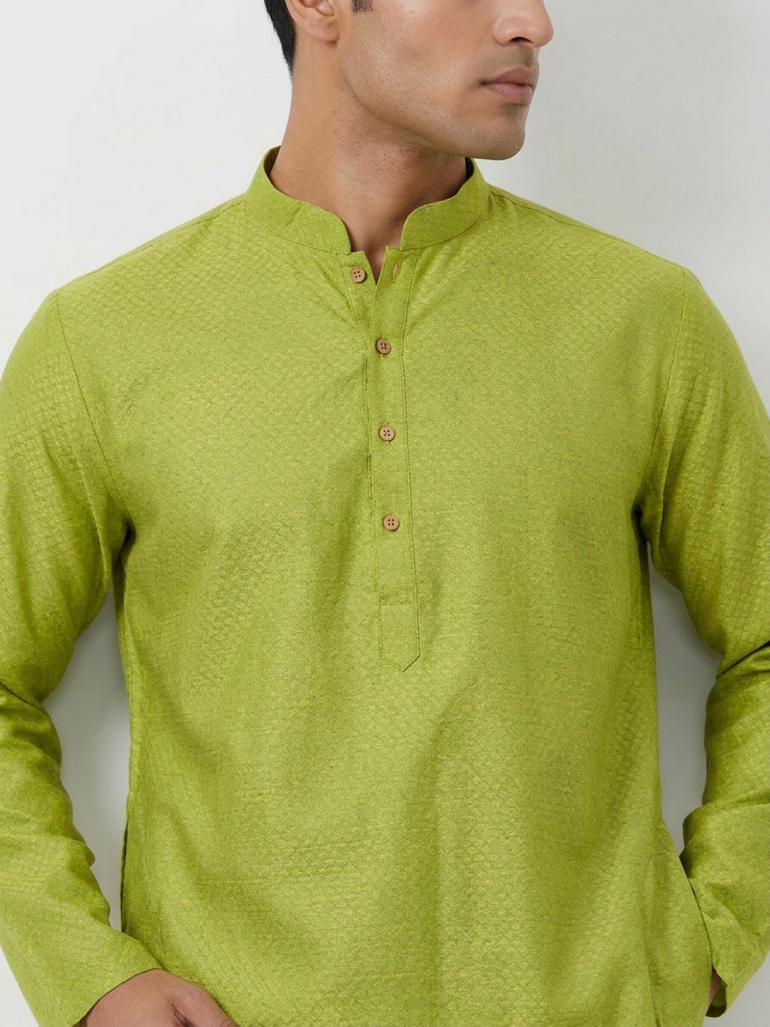 Sanman Ethnix By Raymond Orange Kurta