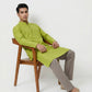 Sanman Ethnix By Raymond Orange Kurta