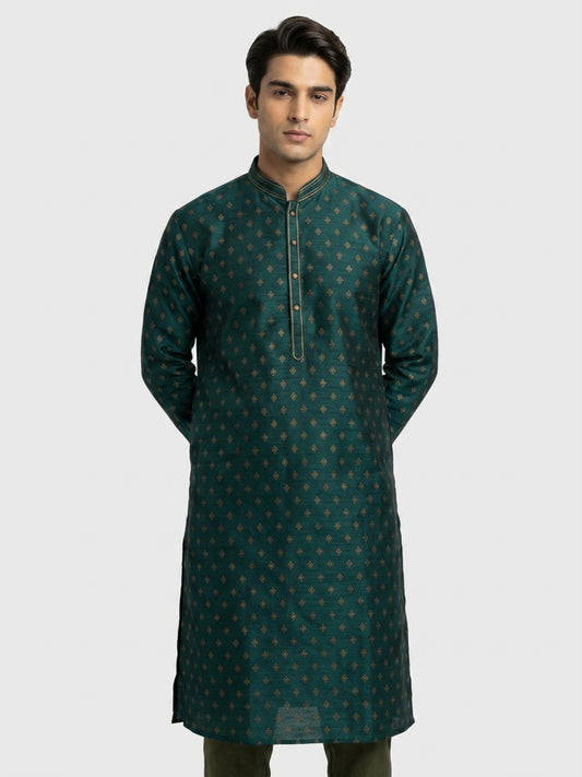 Sanman Ethnix By Raymond Orange Kurta