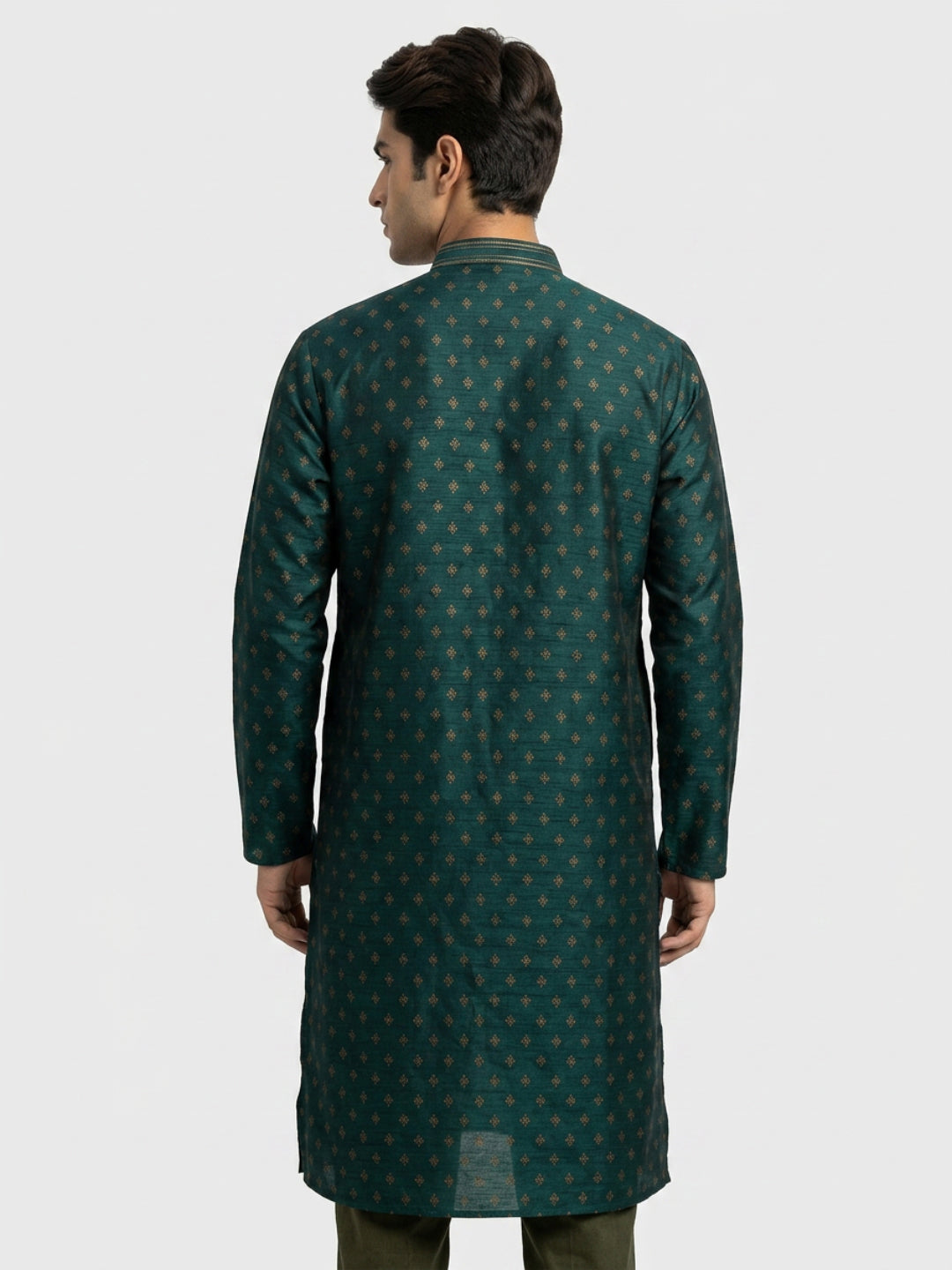 Sanman Ethnix By Raymond Orange Kurta
