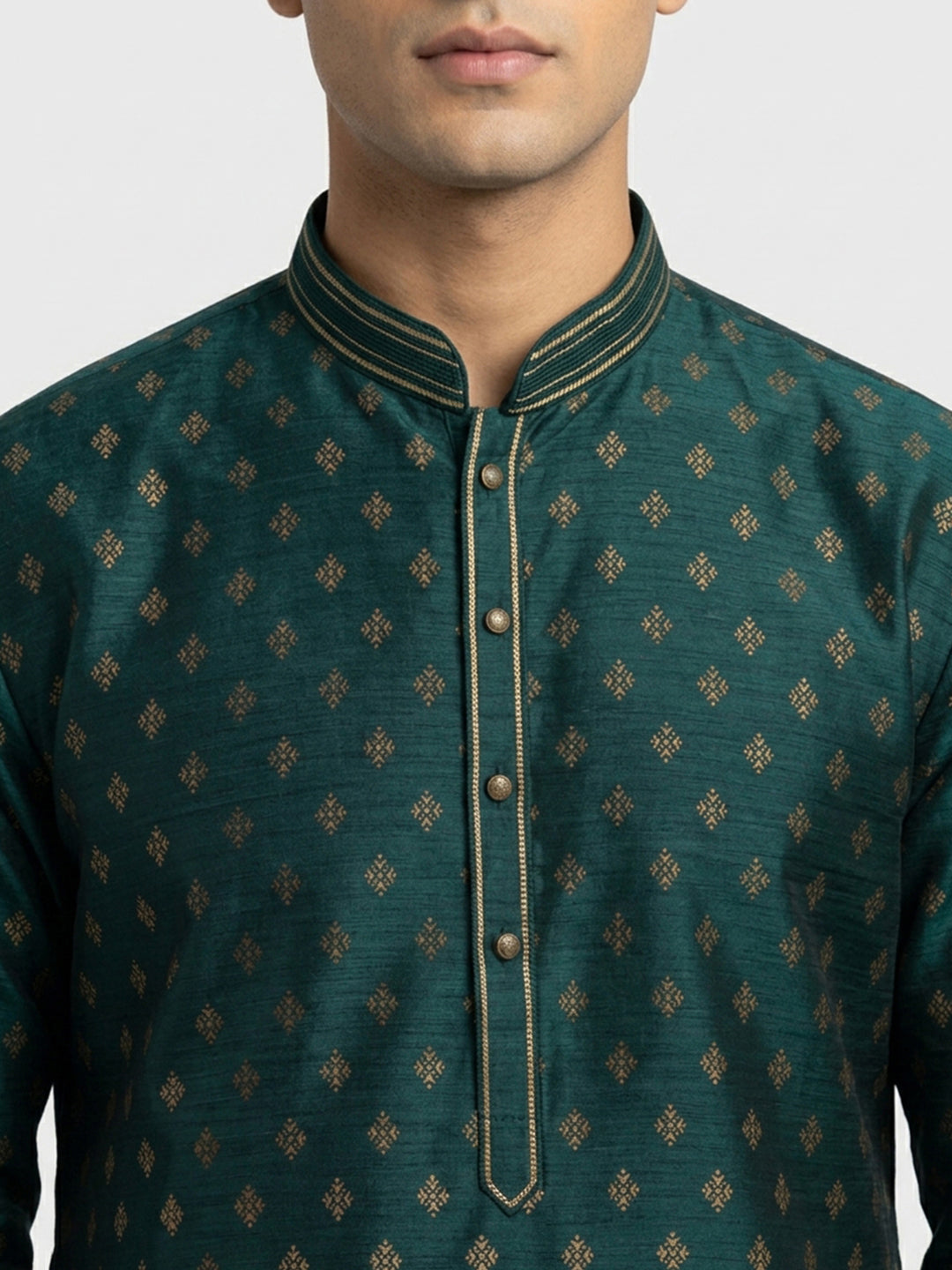 Sanman Ethnix By Raymond Orange Kurta