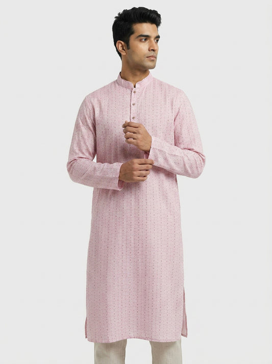 Sanman Ethnix By Raymond Orange Kurta
