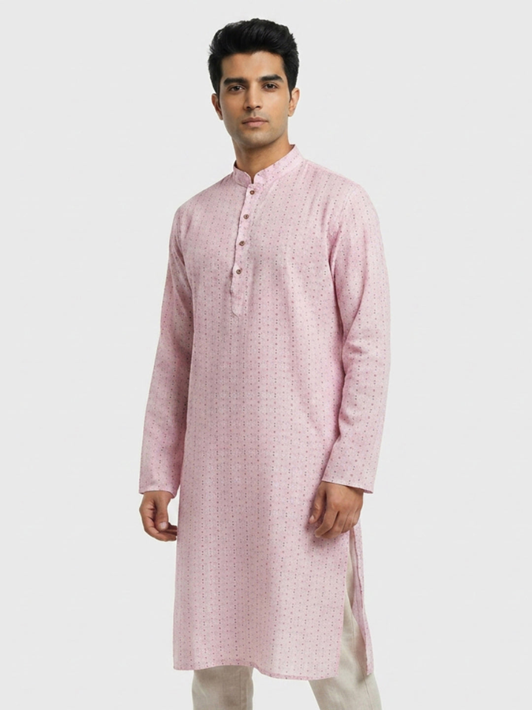 Sanman Ethnix By Raymond Orange Kurta