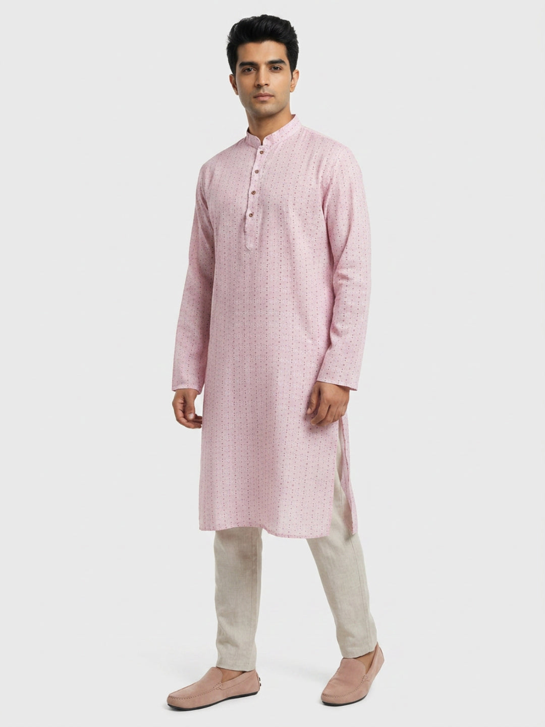 Sanman Ethnix By Raymond Orange Kurta