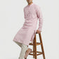 Sanman Ethnix By Raymond Orange Kurta