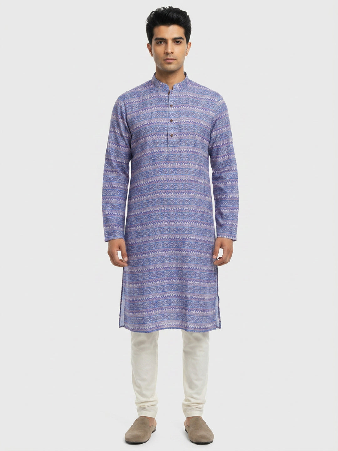 Sanman Ethnix By Raymond Orange Kurta