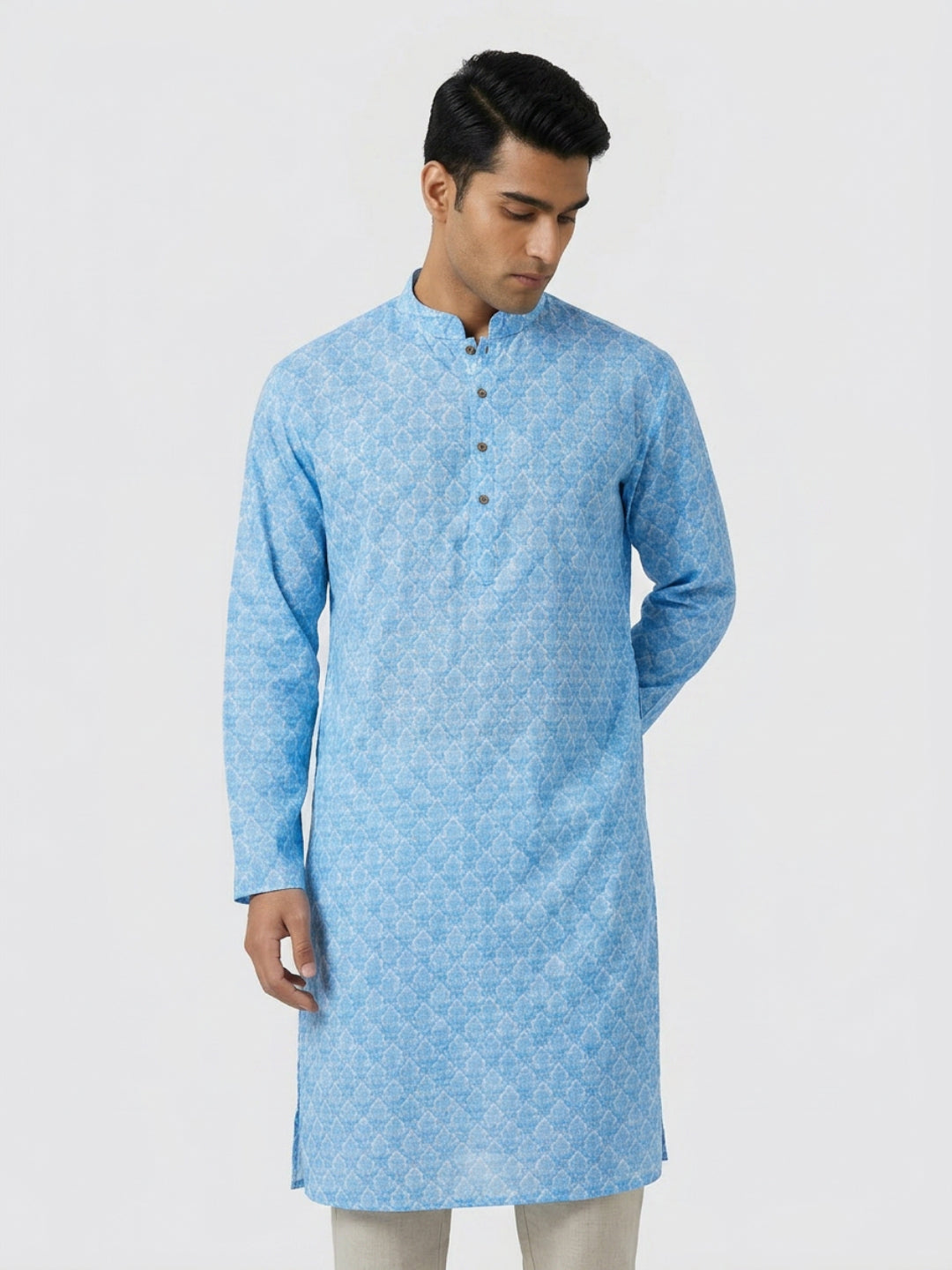 Sanman Ethnix By Raymond Orange Kurta