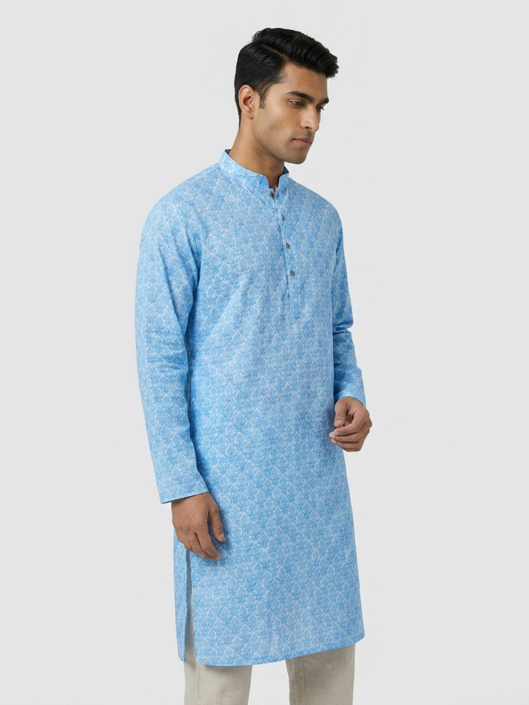 Sanman Ethnix By Raymond Orange Kurta