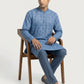 Sanman Ethnix By Raymond Orange Kurta