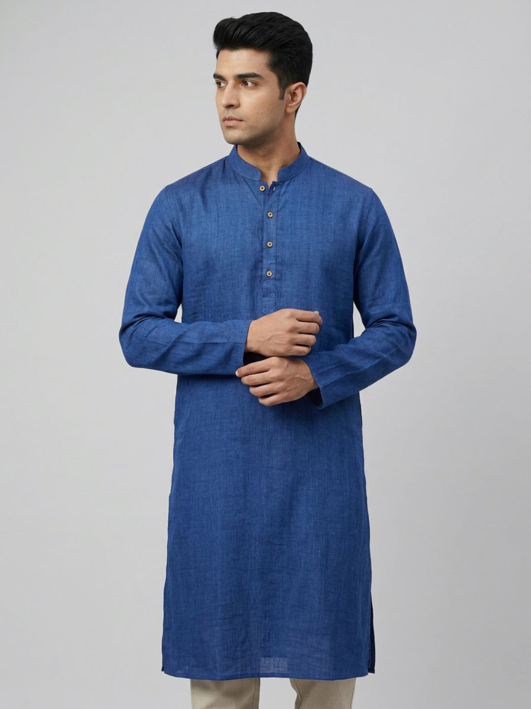 Sanman Ethnix By Raymond Orange Kurta
