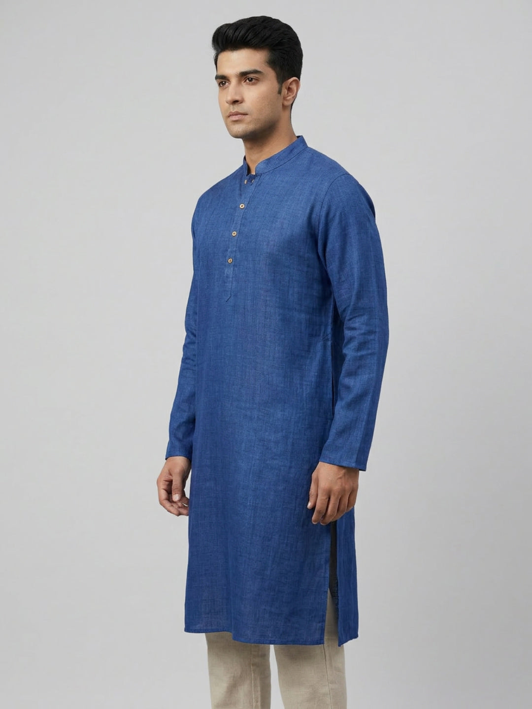 Sanman Ethnix By Raymond Orange Kurta