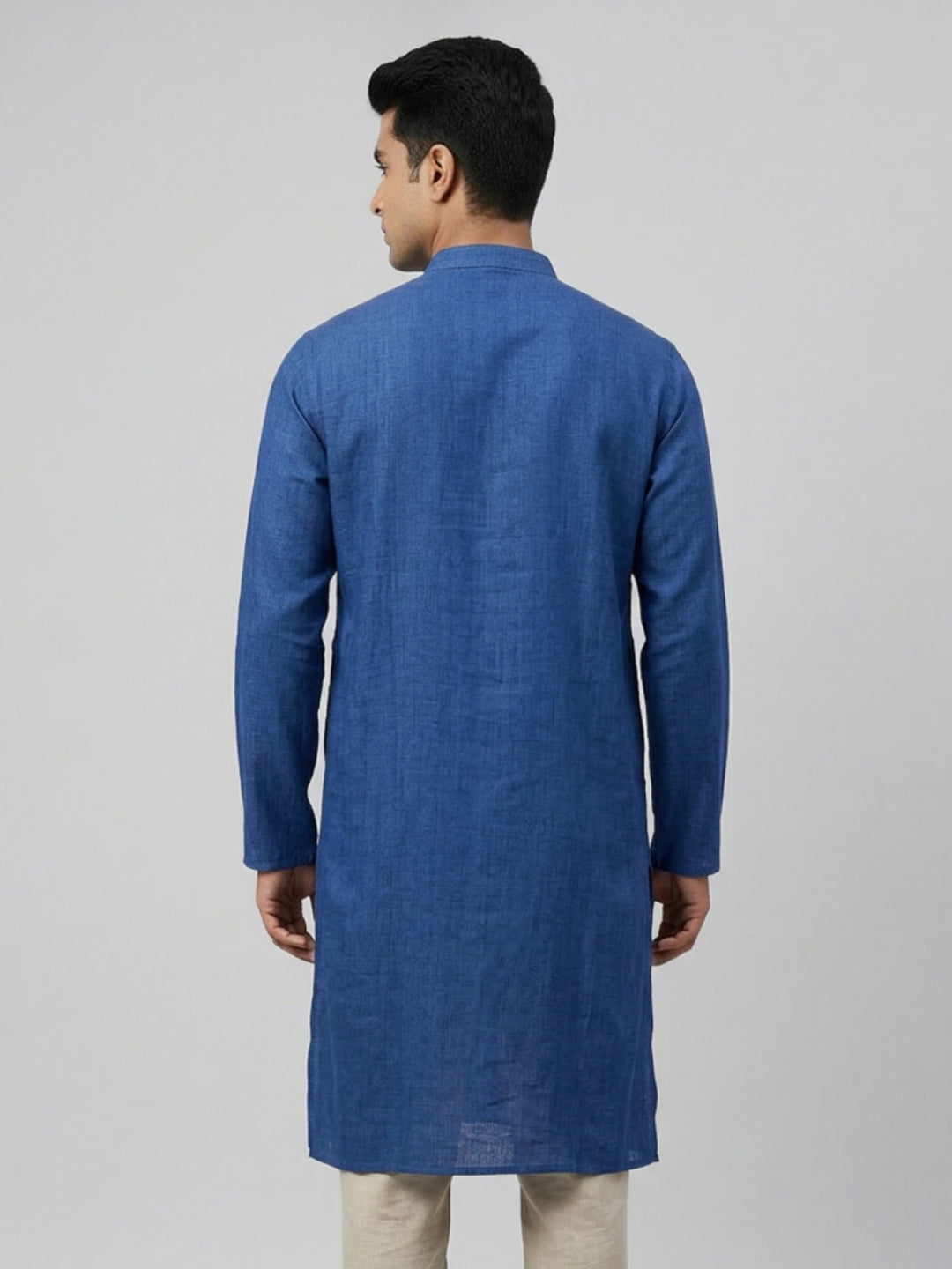 Sanman Ethnix By Raymond Orange Kurta