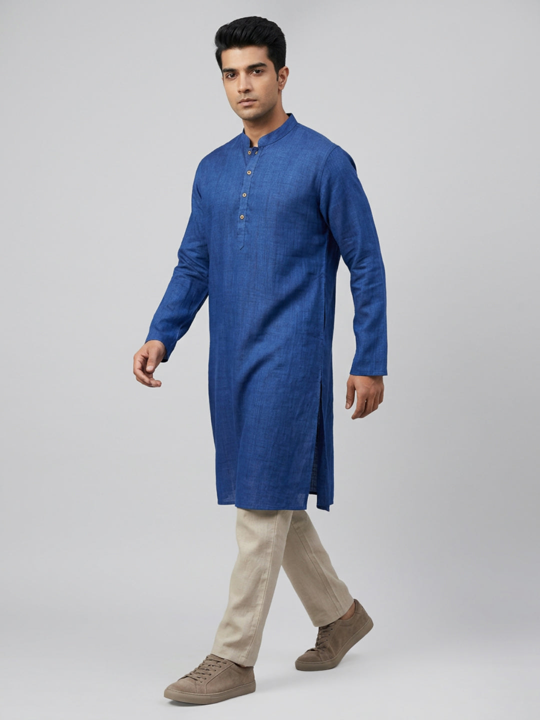 Sanman Ethnix By Raymond Orange Kurta