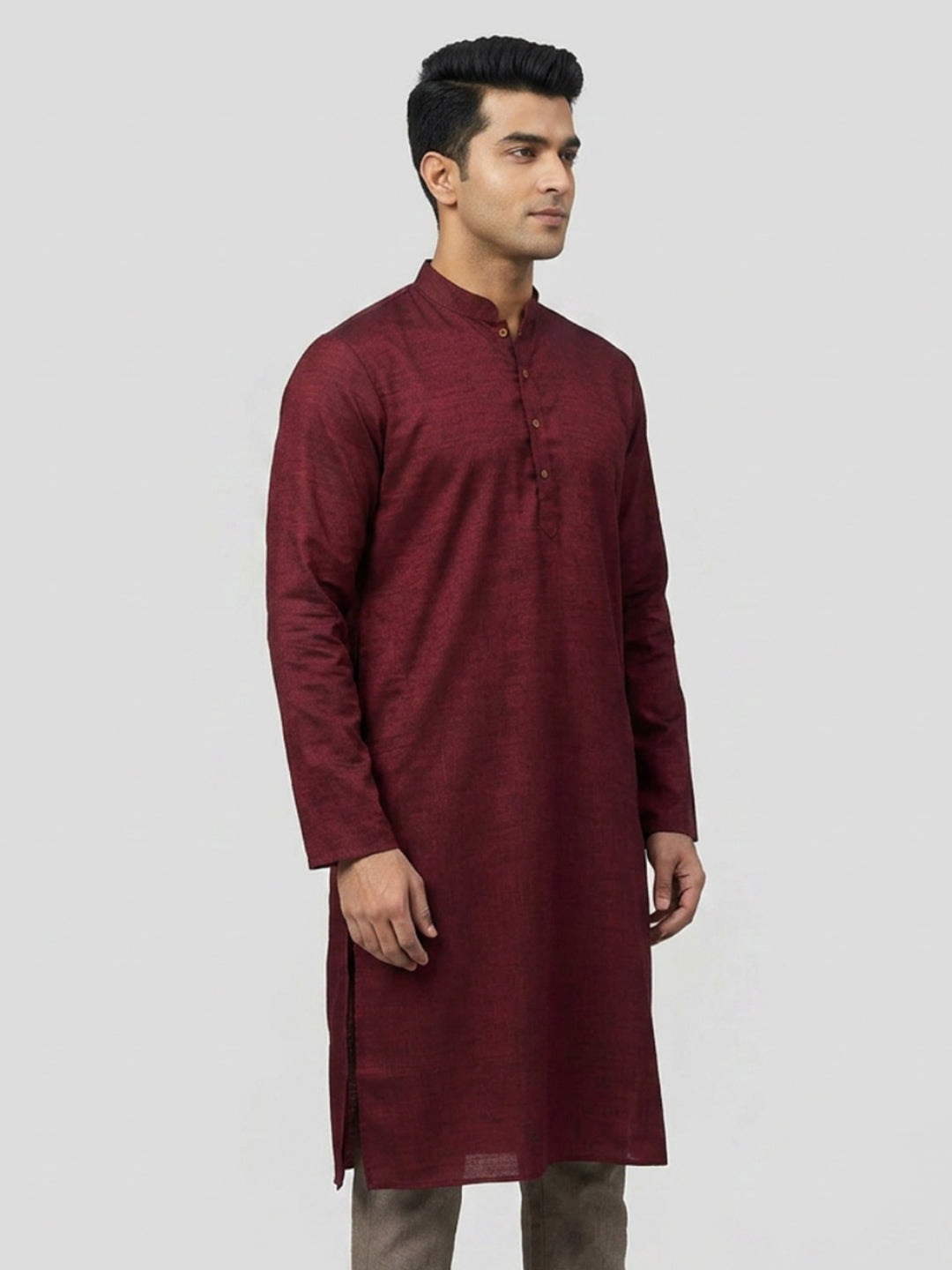 Sanman Ethnix By Raymond Orange Kurta