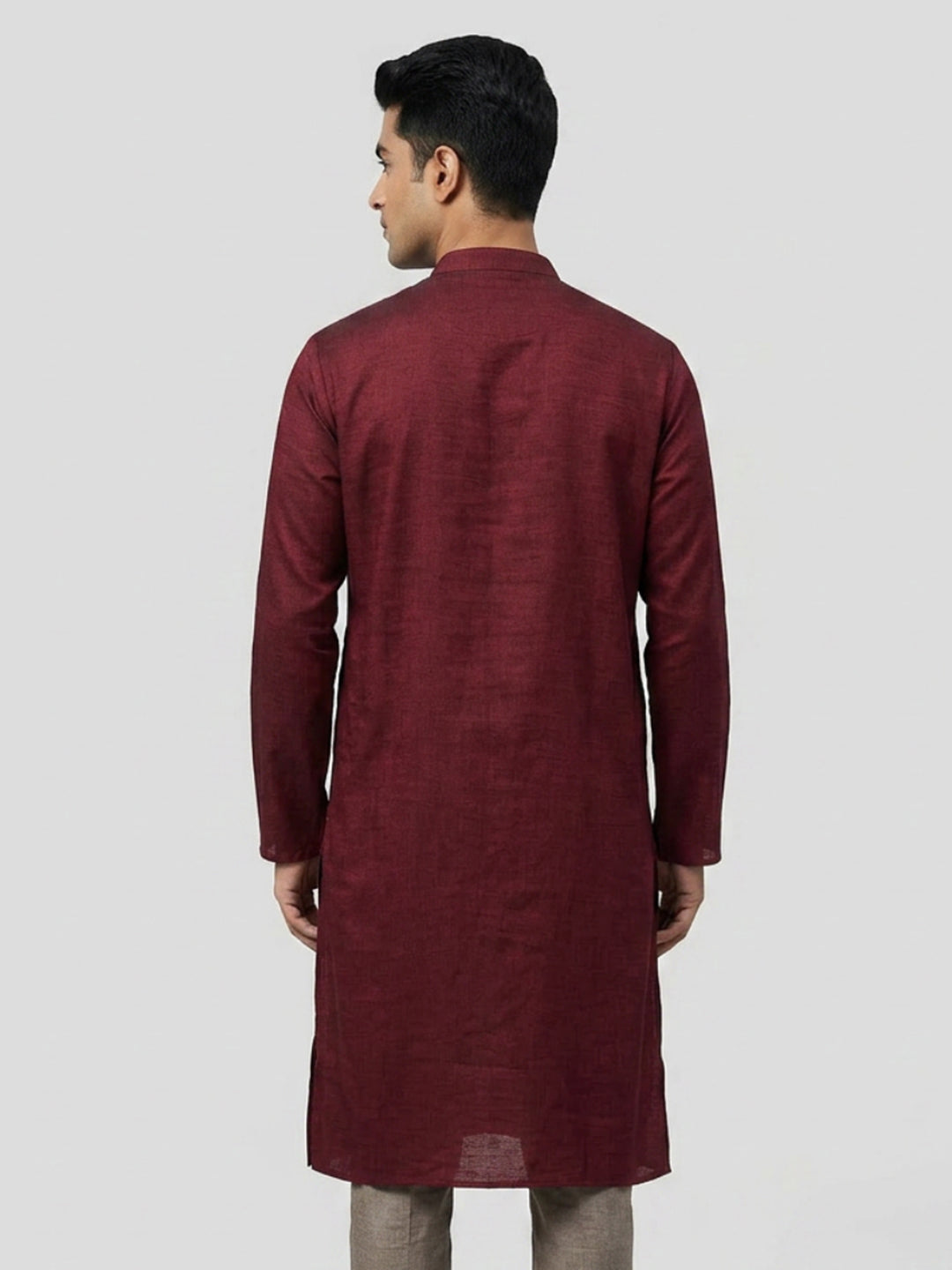 Sanman Ethnix By Raymond Orange Kurta