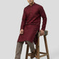Sanman Ethnix By Raymond Orange Kurta