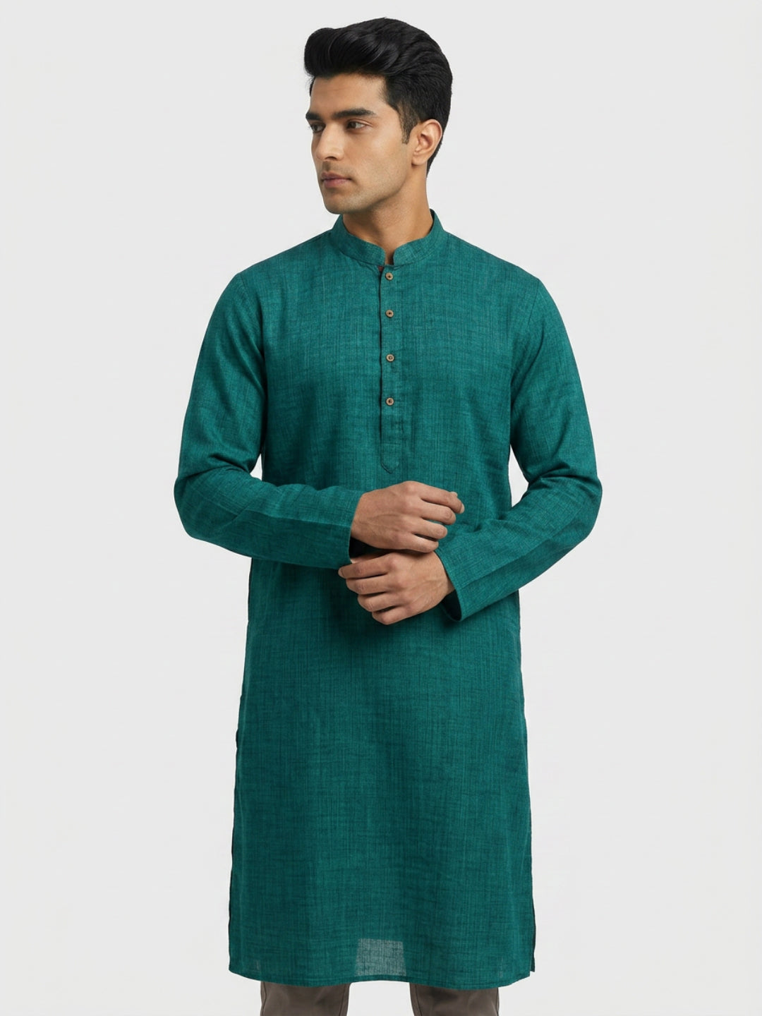 Sanman Ethnix By Raymond Orange Kurta