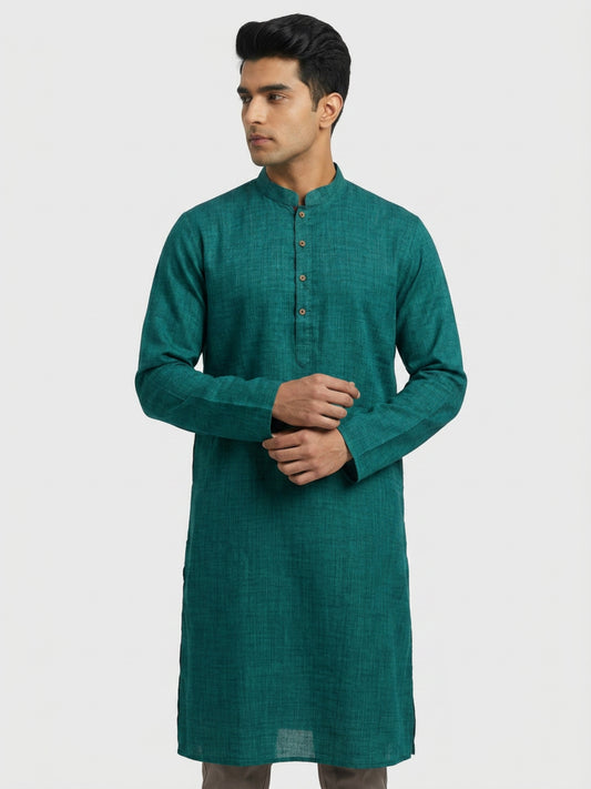 Sanman Ethnix By Raymond Orange Kurta