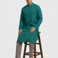 Sanman Ethnix By Raymond Orange Kurta