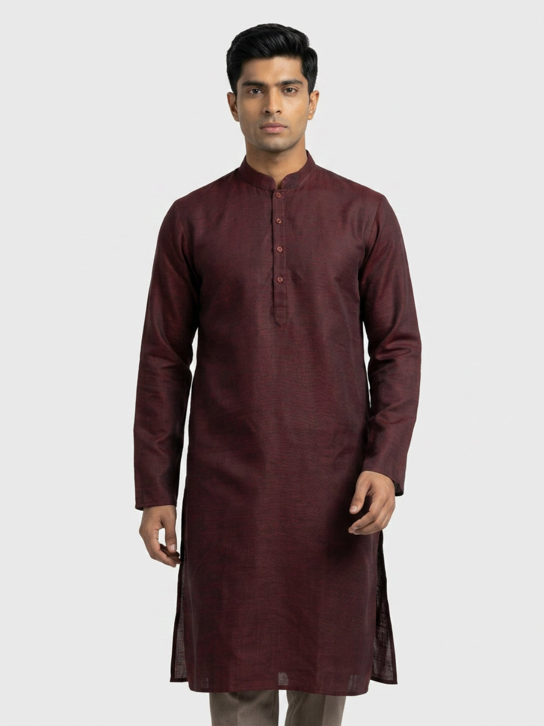 Sanman Ethnix By Raymond Orange Kurta