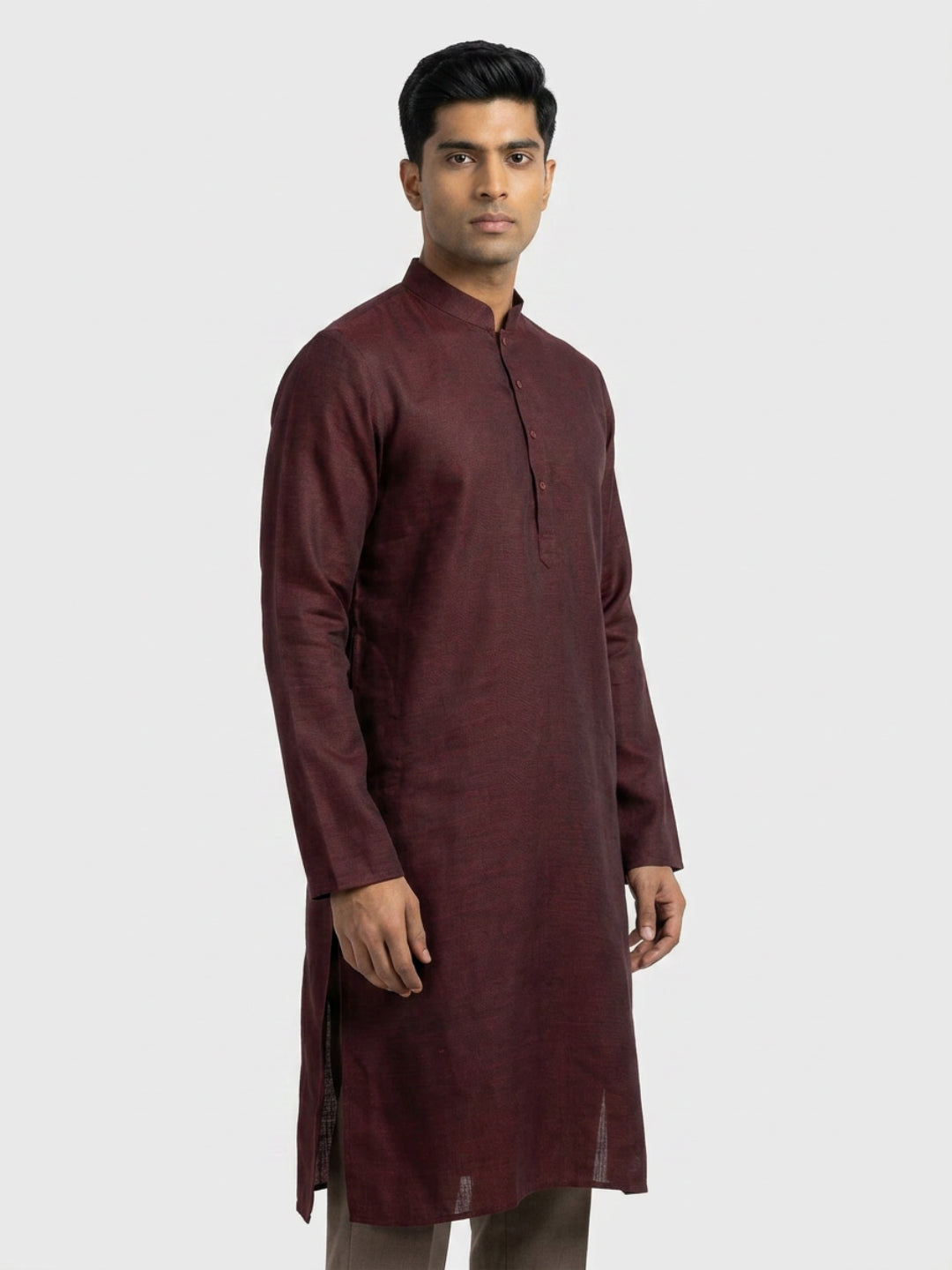Sanman Ethnix By Raymond Orange Kurta