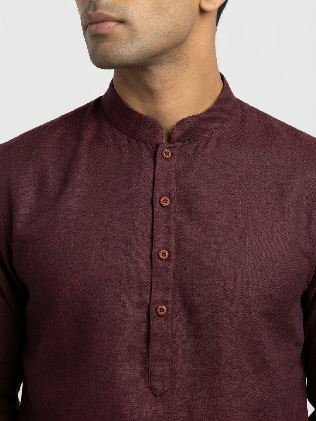 Sanman Ethnix By Raymond Orange Kurta