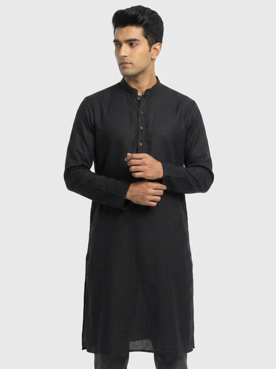 Sanman Ethnix By Raymond Orange Kurta