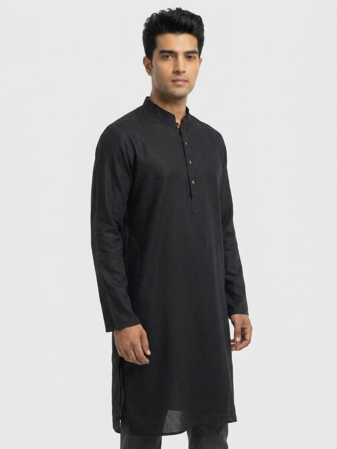 Sanman Ethnix By Raymond Orange Kurta