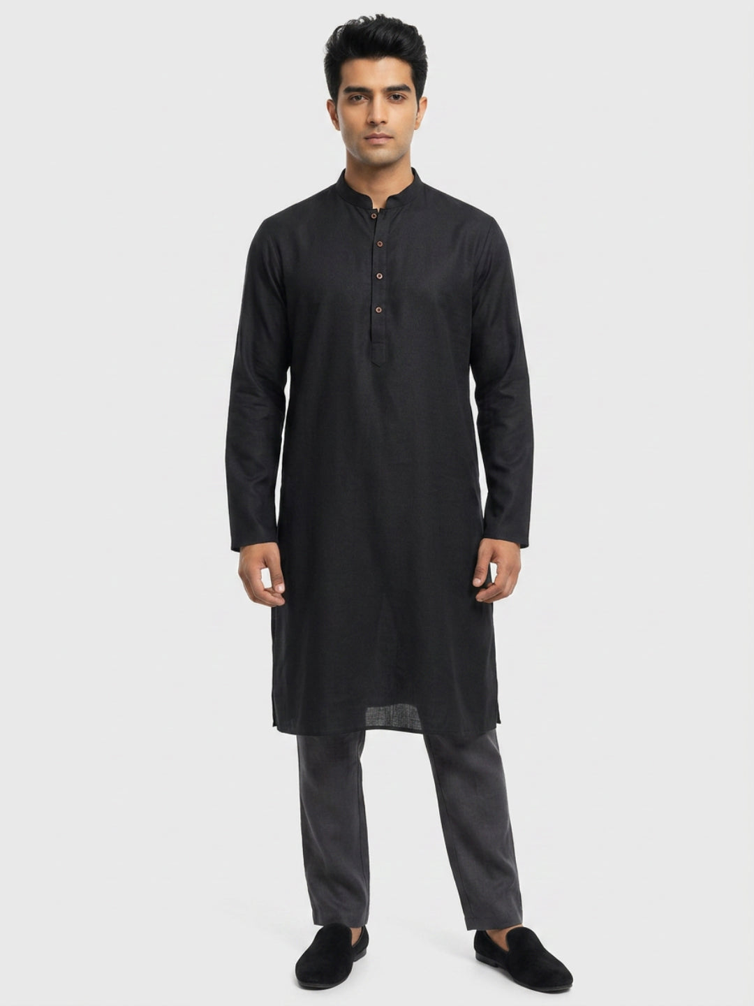 Sanman Ethnix By Raymond Orange Kurta