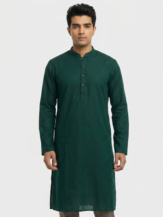 Sanman Ethnix By Raymond Orange Kurta