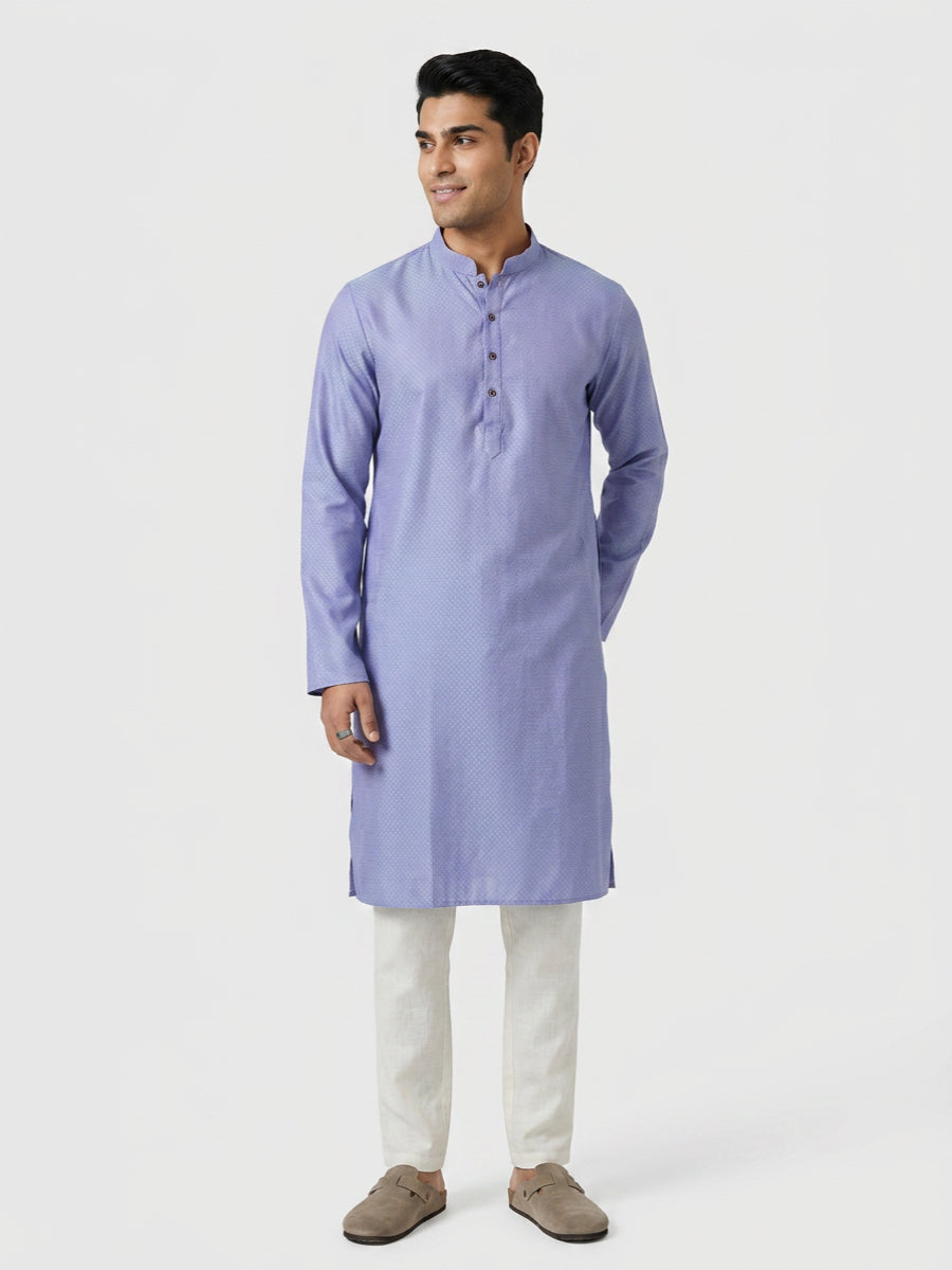 Sanman Ethnix By Raymond Orange Kurta