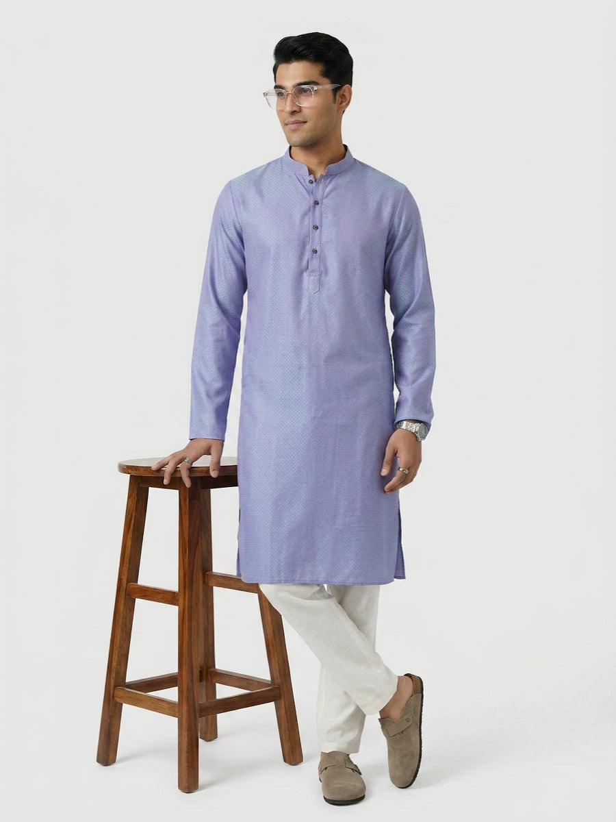 Sanman Ethnix By Raymond Orange Kurta